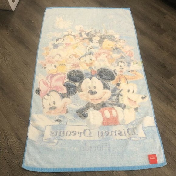 Jerry Leigh Disney Dreams Florida Beach Towel Princess Villian Ursula Pooh Tink - Picture 7 of 12
